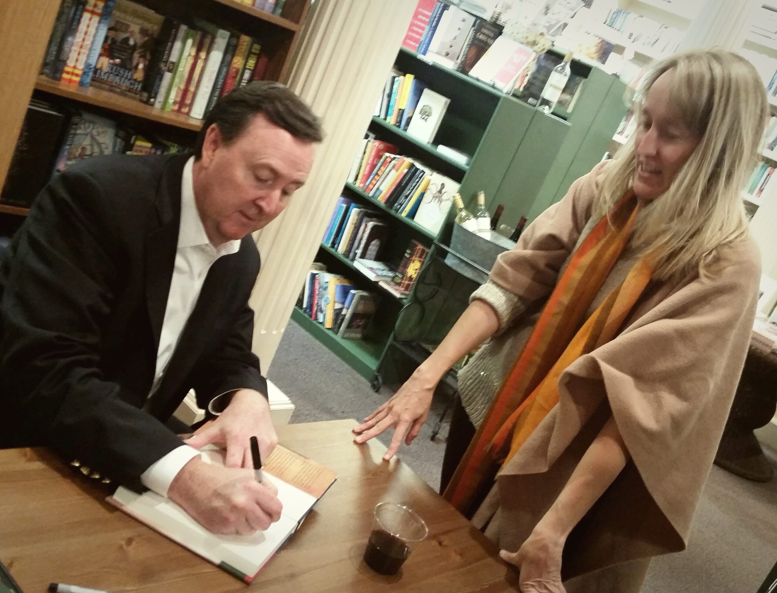 Author Bill Herrington at his book signing